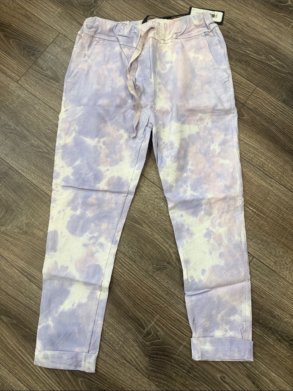 Venti6 crinkle jogger Bright Hot Pink / Fuschia Drawstring Pants